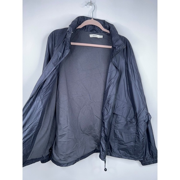 Pangaia Black Nylon Jacket Hooded Zip Up Oversized Unisex Minimalist Medium - Picture 13 of 16